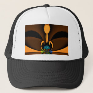 Abstracte kleurencontrastillustratie trucker pet