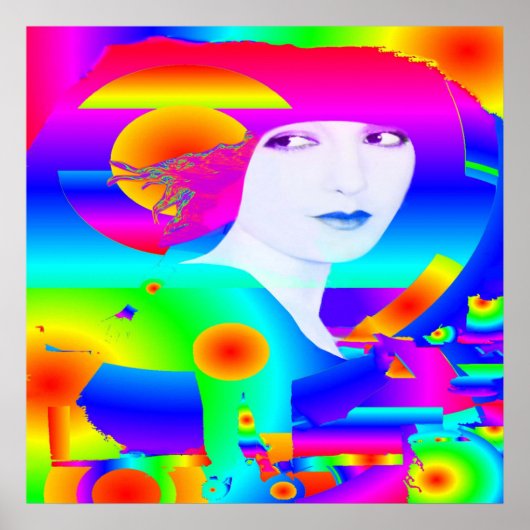 Abstracte kleurendromen poster (Voorkant)