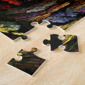 Abstracte kleurenharmonie legpuzzel (Zijkant)