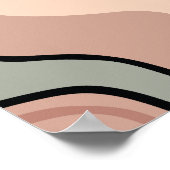 Abstracte kleurenillustratie poster (Hoek)