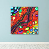 Abstracte kleurenkunst canvas afdruk (Insitu (Houten vloer))