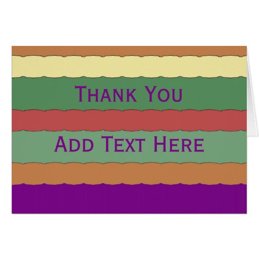 Abstracte kleurenlijnen, tekst bewerken (Voorkant Horizontaal)