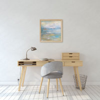 Abstracte kleurenschilderkunst in strand afdrukken