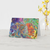 Abstracte kleurenstudie 1, kaart (Gele Bloem)