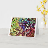 Abstracte kleurenstudie 235, Kaart (Gele Bloem)