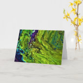 Abstracte kleurenstudie 25, kaart (Gele Bloem)