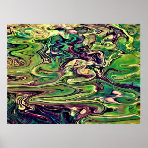 Abstracte kleurenstudie 299, poster