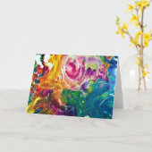 Abstracte kleurenstudie 2, kaart (Gele Bloem)