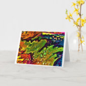 Abstracte kleurenstudie 3, kaart (Gele Bloem)