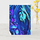 Abstracte kleurenstudie 55, kaart (Gele Bloem)