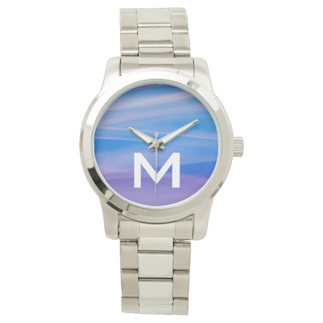 Abstracte kleurentrajecten voor lichtverven horloge (Voorkant)