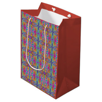 Abstracte kleurenwerveling medium cadeauzakje