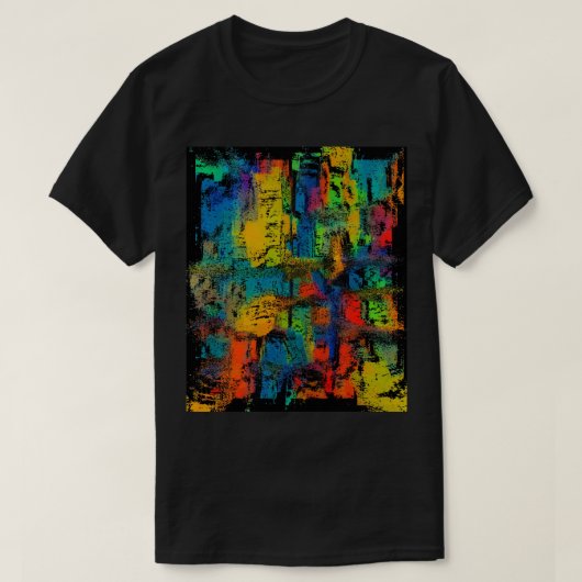 Abstracte kleurrijke 3D T-shirt (Design voorkant)