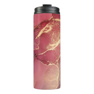 Abstracte kleurrijke achtergrond, behang. Het meng Thermosbeker