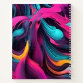 abstracte kleurrijke achtergrond notitieboek (Achterkant)