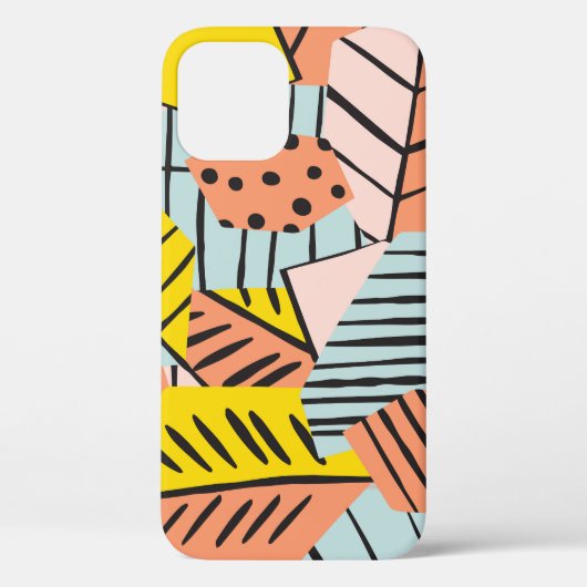 Abstracte kleurrijke bladeren, natuur. Case-Mate iPhone case (Achterkant)