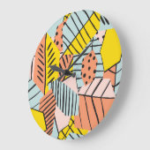 Abstracte kleurrijke bladeren, natuur. grote klok (Hoek)
