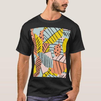 Abstracte kleurrijke bladeren, natuur. t-shirt