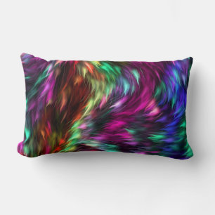 Abstracte kleurrijke bont prismatische achtergrond kussen