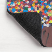 Abstracte kleurrijke boom muismat (Hoek)