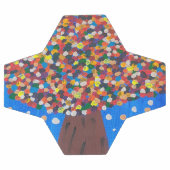 Abstracte kleurrijke boom voetbal (Enkel)