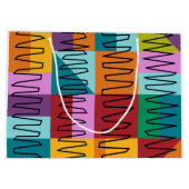 Abstracte, kleurrijke design groot cadeauzakje (Achterkant)