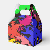 Abstracte kleurrijke draai / bedankdoosjes (Voorkant Zijde)