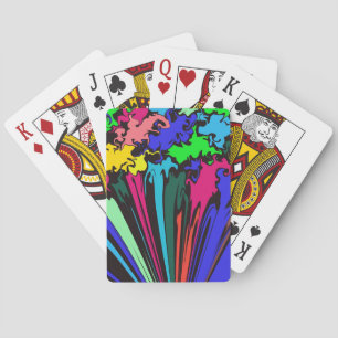 Abstracte kleurrijke draai / gekleurd / pokerkaarten