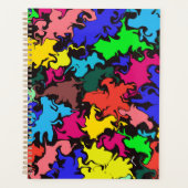 Abstracte kleurrijke draai / planner (Voorkant)
