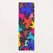 Abstracte kleurrijke draai / yogamat (Achterkant)