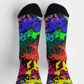 Abstracte kleurrijke draden / sokken (Top)