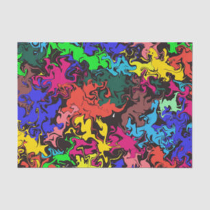 Abstracte kleurrijke draden / tissuepapier
