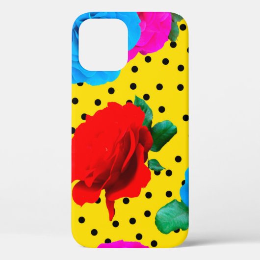 Abstracte kleurrijke echte Rozen en metalen blader Case-Mate iPhone Case (Achterkant)