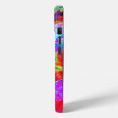 Abstracte kleurrijke elegante zonnebloem Case-Mate iPhone case (Achterkant / Links)
