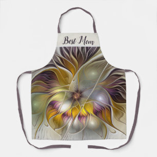 Abstracte kleurrijke Fantasy Flower Fractal Best M Schort