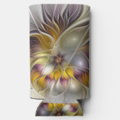 Abstracte kleurrijke Fantasy Flower Modern Fractal (Achterkant)