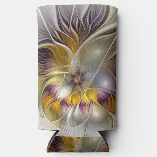 Abstracte kleurrijke Fantasy Flower Modern Fractal (Voorkant)