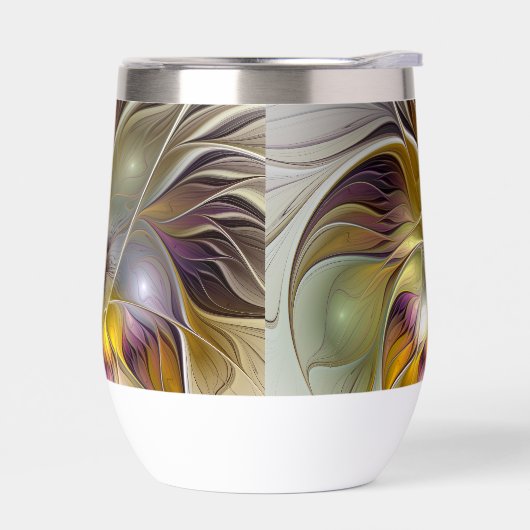 Abstracte kleurrijke Fantasy Flower Modern Fractal (Links)