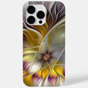 Abstracte kleurrijke Fantasy Flower Modern Fractal Case-Mate iPhone 14 Pro Max Hoesje
