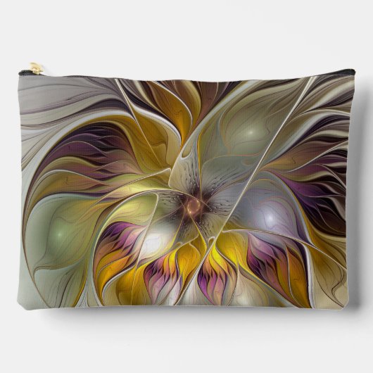 Abstracte kleurrijke Fantasy Flower Modern Fractal Etui (Voorkant)