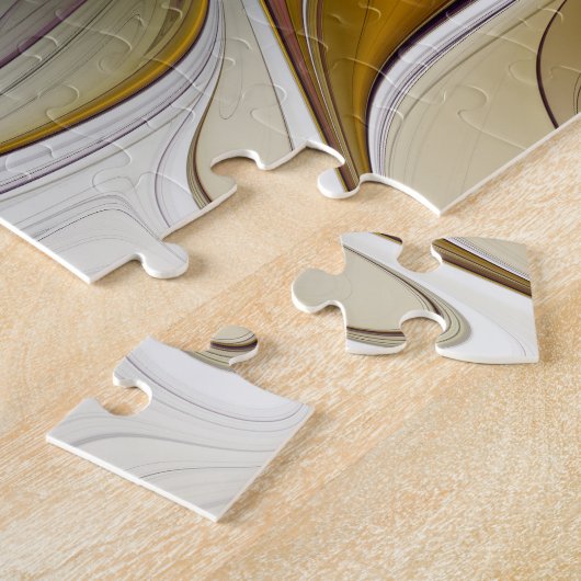 Abstracte kleurrijke Fantasy Flower Modern Fractal Legpuzzel (Zijkant)