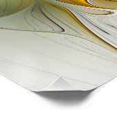 Abstracte kleurrijke Fantasy Flower Modern Fractal Perfect Poster (Hoek)