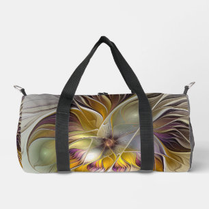 Abstracte kleurrijke Fantasy Flower Modern Fractal Plunjezak