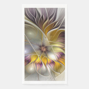 Abstracte kleurrijke Fantasy Flower Modern Fractal Servet