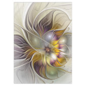 Abstracte kleurrijke Fantasy Flower Modern Fractal Tafelkleed (Voorkant)