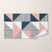 Abstracte kleurrijke geometrie bad handdoek (Handdoek)