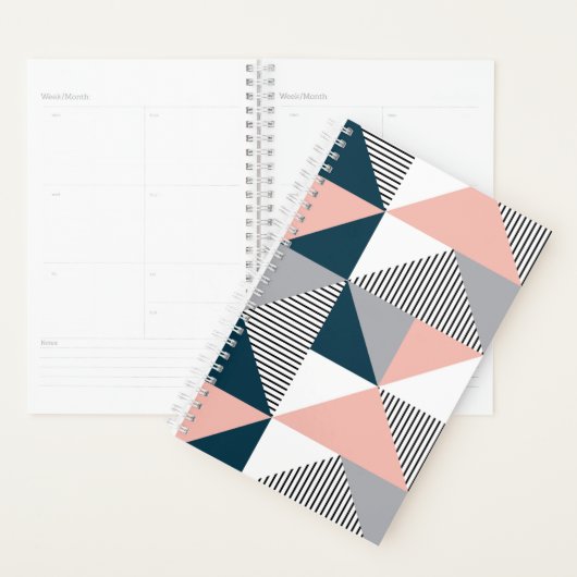 Abstracte kleurrijke geometrie planner (Display)