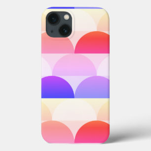 Abstracte kleurrijke geometrische figuren iPhone 13 hoesje