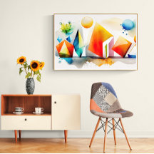 Abstracte kleurrijke geometrische vormen