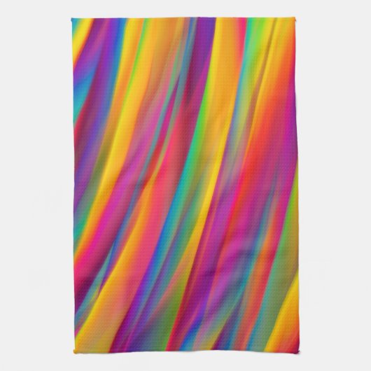 Abstracte kleurrijke gradiënten theedoek (Verticaal)